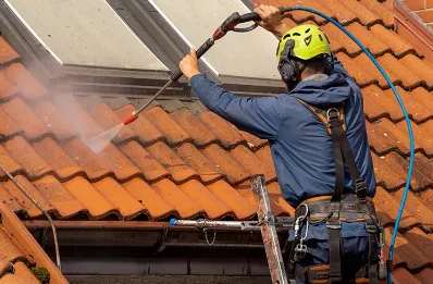 Démoussage et hydrofuge de toiture à Chamant